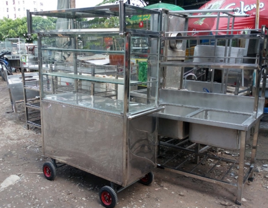 XE BÁNH MÌ, XE CƠM TRỤ VUÔNG 1M2